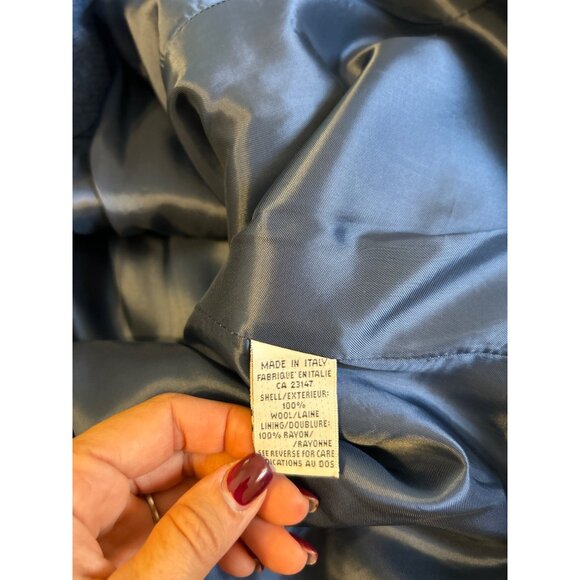 Talbots Women's Size 16 Blazer Jacket 100% Wool Blue Professional Career - Picture 13 of 14